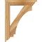 Ekena Millwork Imperial Traditional Rough Sawn Bracket w/ Offset Brace, Western Red Cedar, 6"W x 26"D x 34"H BKT0604X26X34IMP01RWR - alternate 2